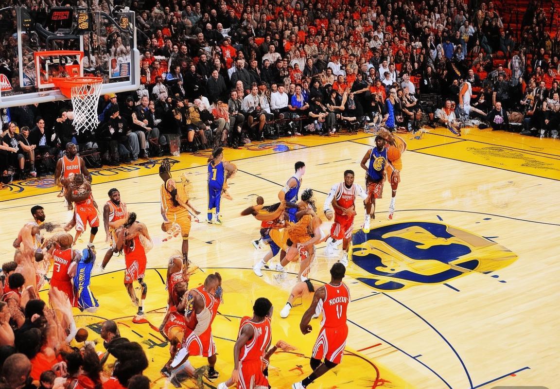 2015年NBA西决火箭勇士巅峰对决：哈登库里火花碰撞精彩回顾